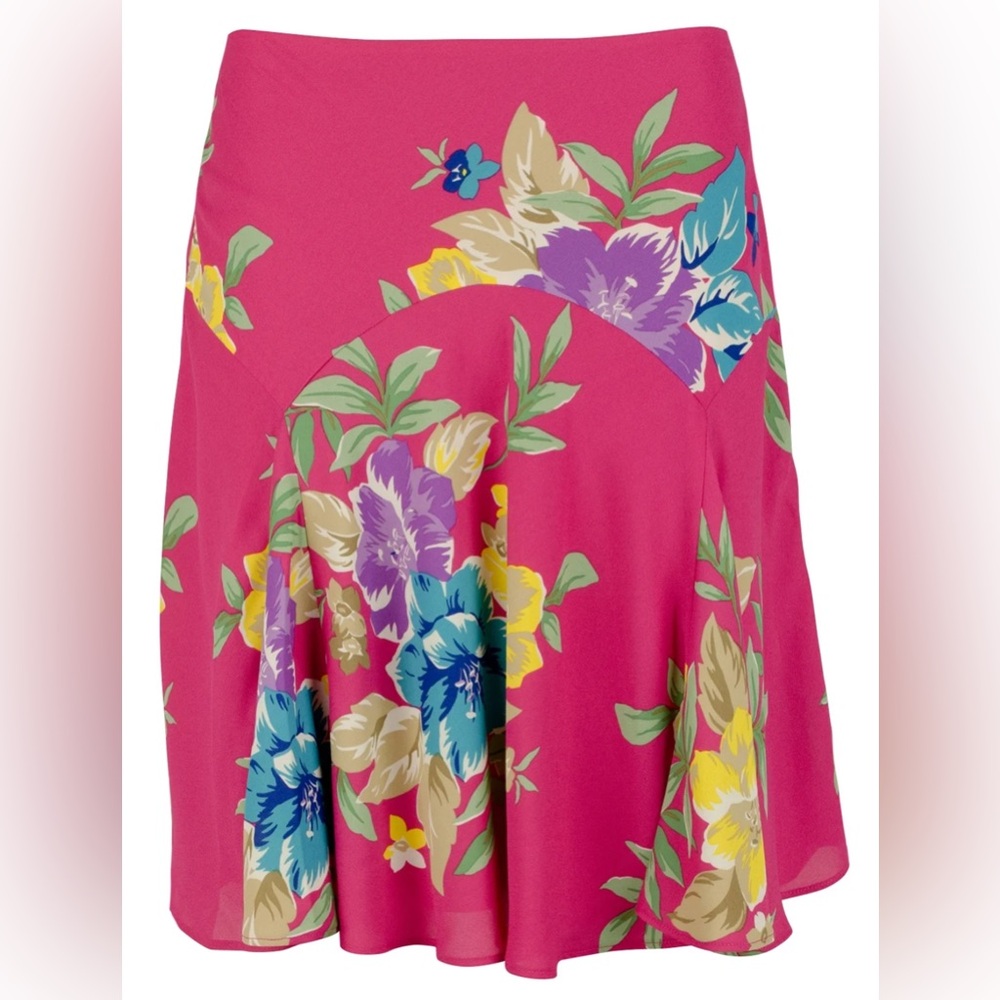 Lauren Ralph Lauren floral georgette skirt | size 6